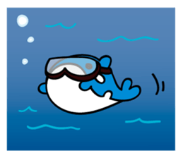 MiniWhale-Whitedu and friends sticker #8703021