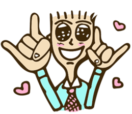 Awesome boy love love sticker #8703201