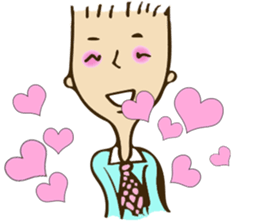 Awesome boy love love sticker #8703207