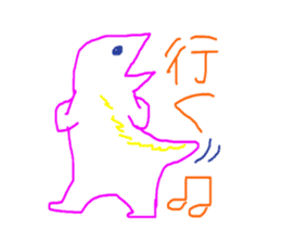 crayon dinosaurs sticker #8703641