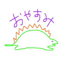 crayon dinosaurs sticker #8703664