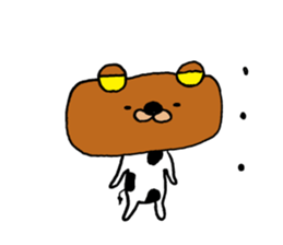 cowBear. sticker #8704595