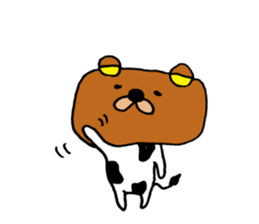 cowBear. sticker #8704596