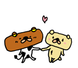 cowBear. sticker #8704601