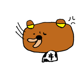 cowBear. sticker #8704608