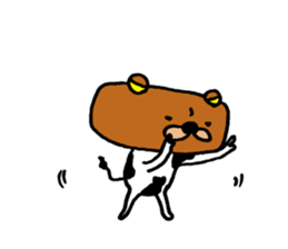 cowBear. sticker #8704613