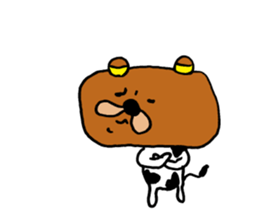 cowBear. sticker #8704623