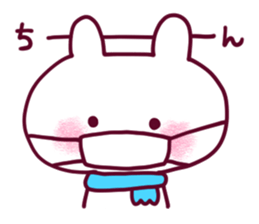 Dependent Rabbit! "Winter version" sticker #8705420