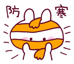 Dependent Rabbit! "Winter version" sticker #8705424