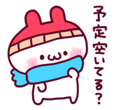 Dependent Rabbit! "Winter version" sticker #8705441