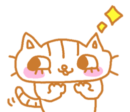 Shita-matsu Nako(bottom-eyelash Cat) sticker #8706011