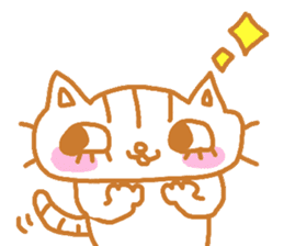 Shita-matsu Nako(bottom-eyelash Cat) sticker #8706011