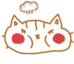 Shita-matsu Nako(bottom-eyelash Cat) sticker #8706013