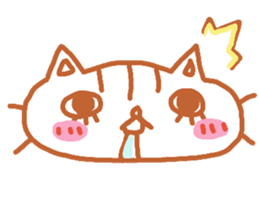 Shita-matsu Nako(bottom-eyelash Cat) sticker #8706016