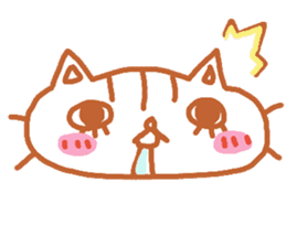 Shita-matsu Nako(bottom-eyelash Cat) sticker #8706016