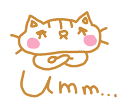 Shita-matsu Nako(bottom-eyelash Cat) sticker #8706020