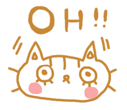 Shita-matsu Nako(bottom-eyelash Cat) sticker #8706021