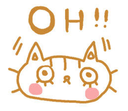 Shita-matsu Nako(bottom-eyelash Cat) sticker #8706021