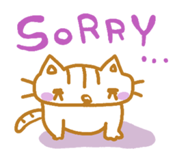 Shita-matsu Nako(bottom-eyelash Cat) sticker #8706027