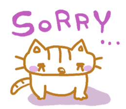 Shita-matsu Nako(bottom-eyelash Cat) sticker #8706027