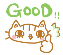 Shita-matsu Nako(bottom-eyelash Cat) sticker #8706032