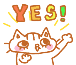 Shita-matsu Nako(bottom-eyelash Cat) sticker #8706035