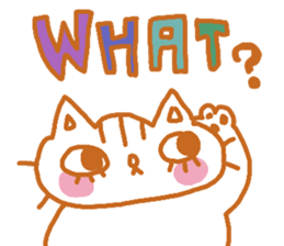 Shita-matsu Nako(bottom-eyelash Cat) sticker #8706040