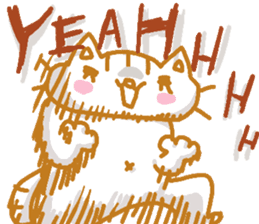 Shita-matsu Nako(bottom-eyelash Cat) sticker #8706041