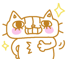 Shita-matsu Nako(bottom-eyelash Cat) sticker #8706044