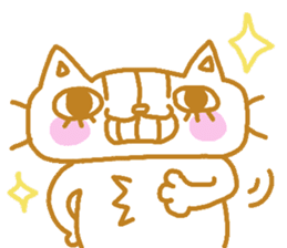 Shita-matsu Nako(bottom-eyelash Cat) sticker #8706044