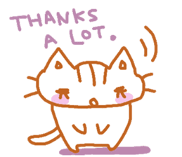 Shita-matsu Nako(bottom-eyelash Cat) sticker #8706048