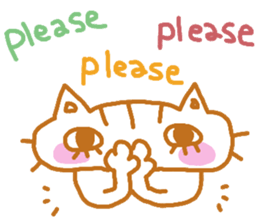 Shita-matsu Nako(bottom-eyelash Cat) sticker #8706049
