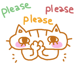 Shita-matsu Nako(bottom-eyelash Cat) sticker #8706049