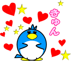 Heartwarming bear and bird-2(winter) sticker #8706188