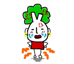Vegetable woman sticker #8706410