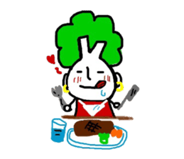 Vegetable woman sticker #8706413