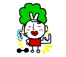 Vegetable woman sticker #8706418
