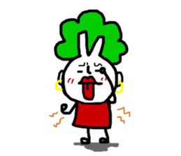 Vegetable woman sticker #8706420