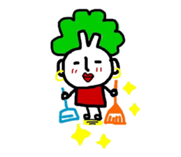 Vegetable woman sticker #8706421