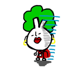Vegetable woman sticker #8706422