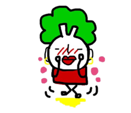 Vegetable woman sticker #8706423