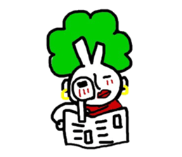 Vegetable woman sticker #8706430