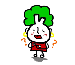 Vegetable woman sticker #8706432
