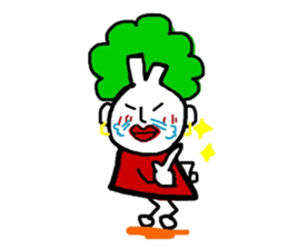 Vegetable woman sticker #8706434