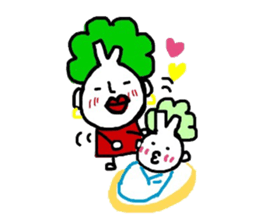 Vegetable woman sticker #8706437