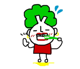 Vegetable woman sticker #8706440