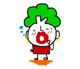 Vegetable woman sticker #8706441