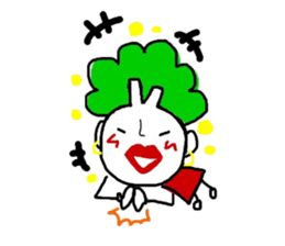 Vegetable woman sticker #8706442