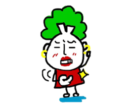 Vegetable woman sticker #8706446