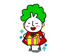 Vegetable woman sticker #8706448